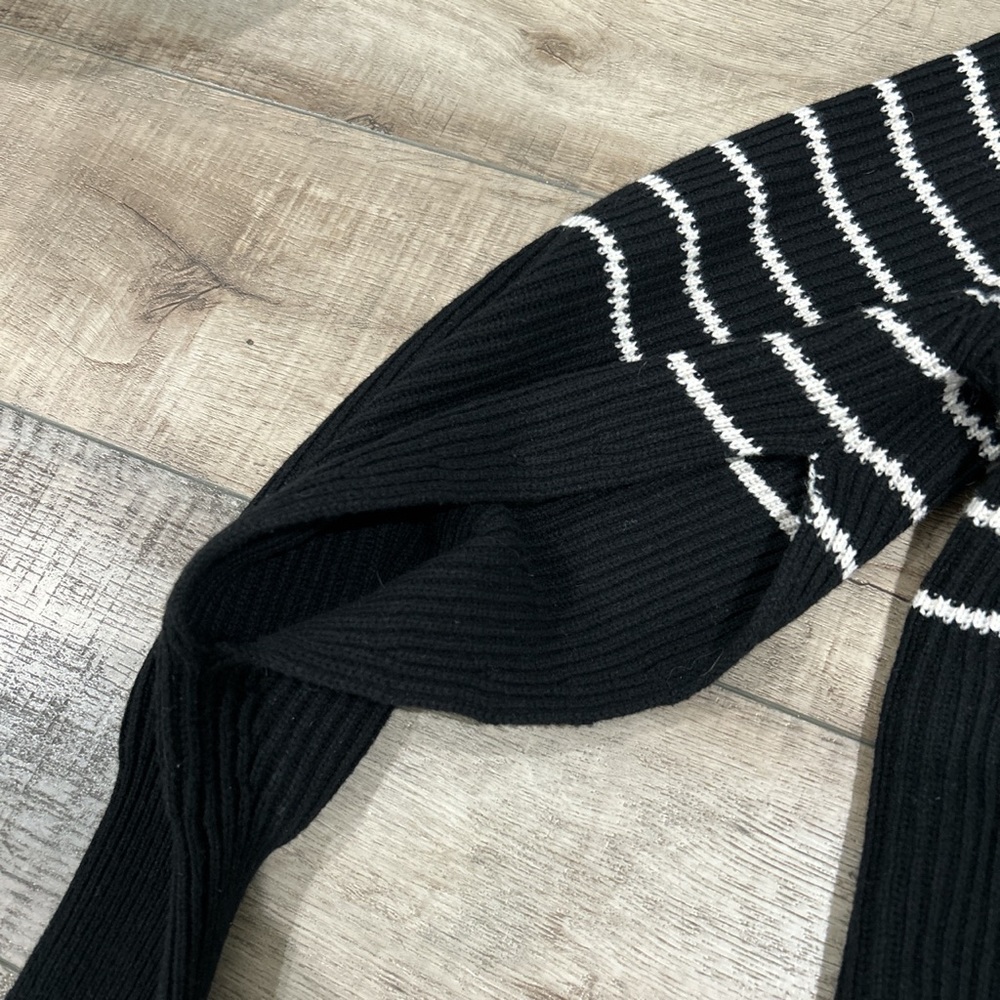 Maria McManus split sleeve fisherman rib cashmere blend cape cardigan - Picture 4 of 8